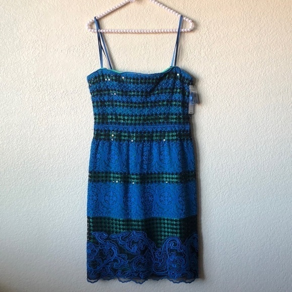 BCBGMaxAzria Manuela Strapless Embroidered Dress 8 - Picture 4 of 8